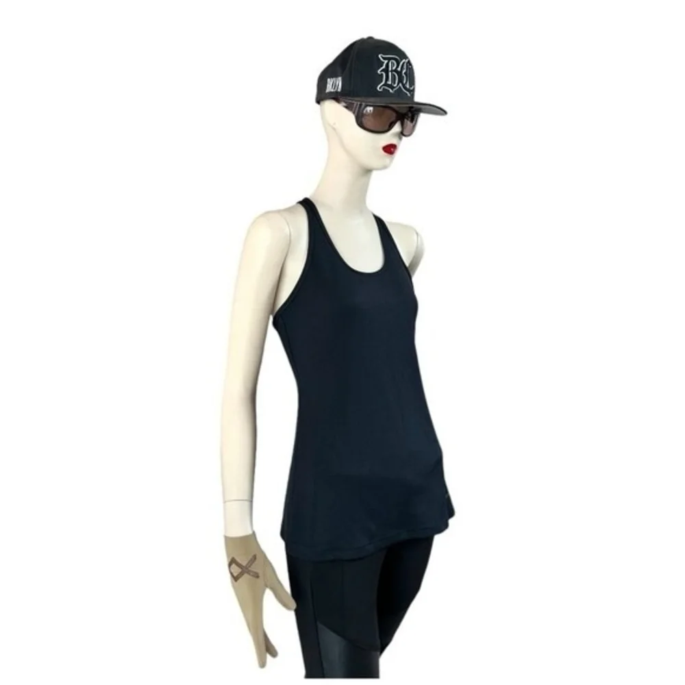Nike Dri-FIT Women Slim Fit Racerback Tank Top Black Athletic Size M - Picture 5 of 9